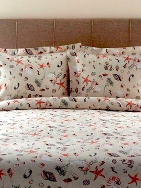 NEW 100% Cotton Oceanside Duvet cover Set TWIN Mermaid Under Sea, Beach …